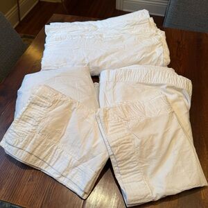 Olatz Luxury Bespoke Vienna Italian Egyptian Cotton King Sheet & Duvet Set White